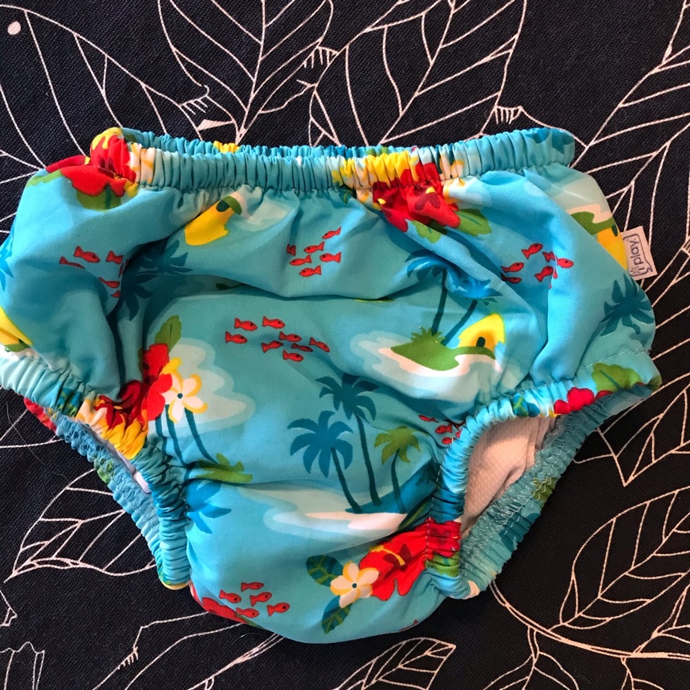 5/$25 iPlay Reusable Swim Diaper tropical print